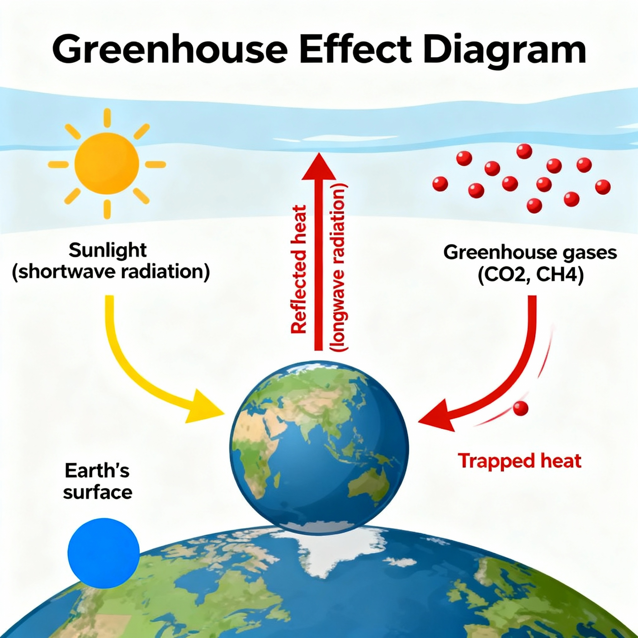 Greenhouse Effect Illustration