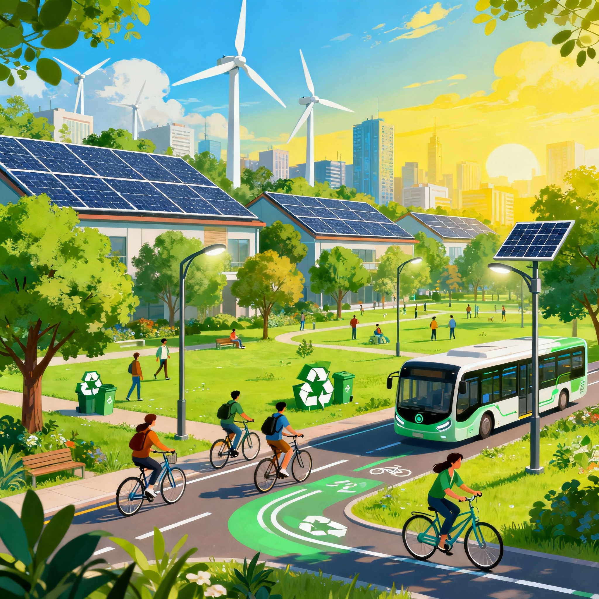 Sustainable Future Illustration